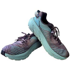 Size 8 - Hoka One One Rincon Gray Aqua - 1102875-CGAS Lowcut Sneakers